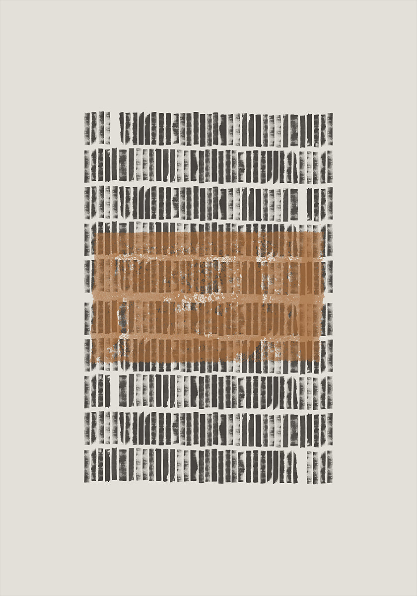 Wzór w kontrastowym plakacie