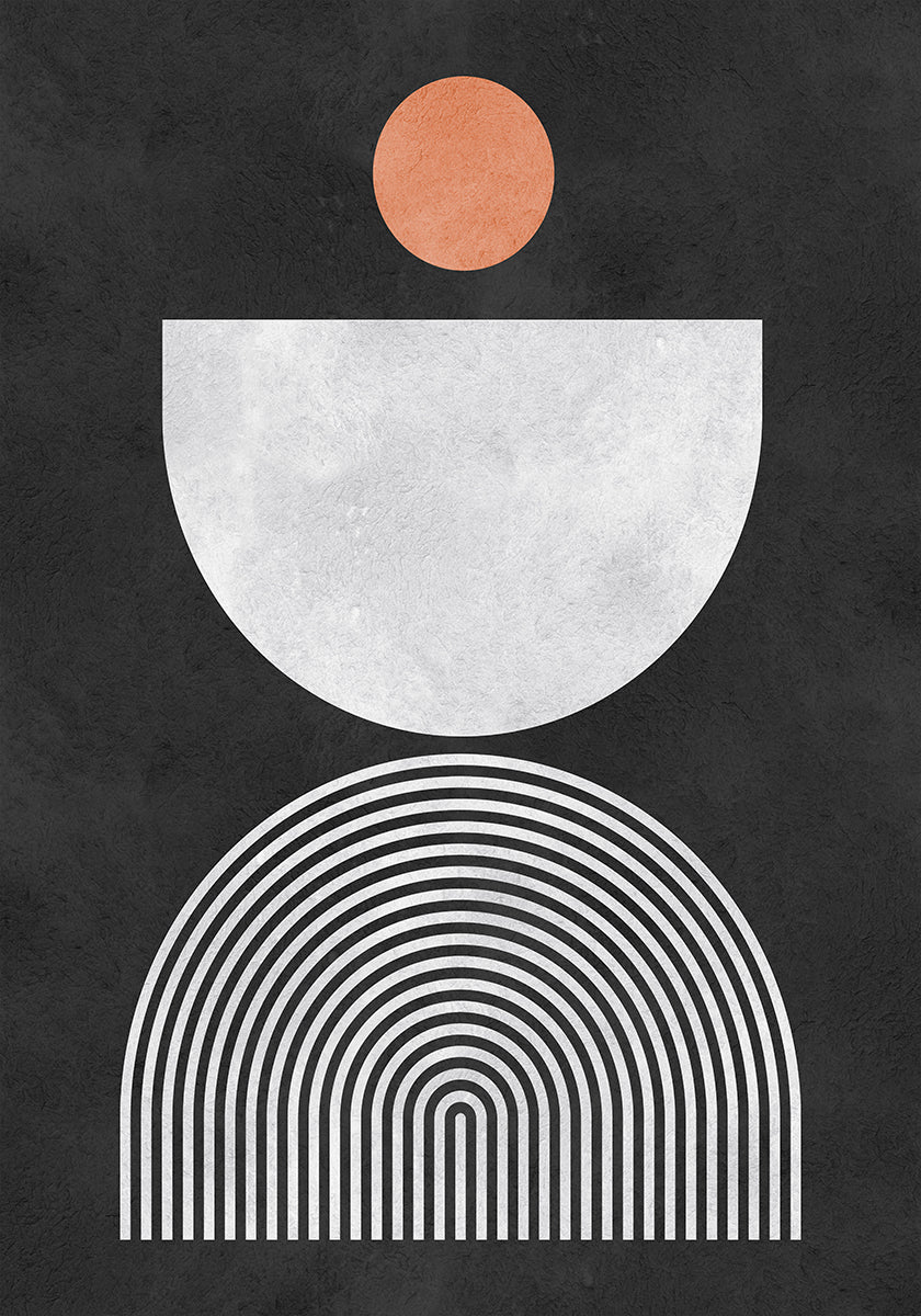 Linie i okręgi 10 Plakat