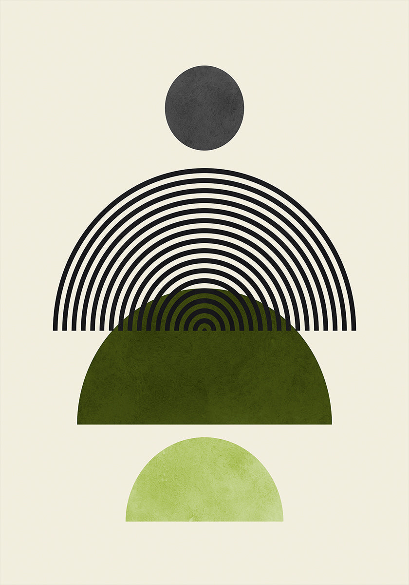 Linie i okręgi 4 Plakat