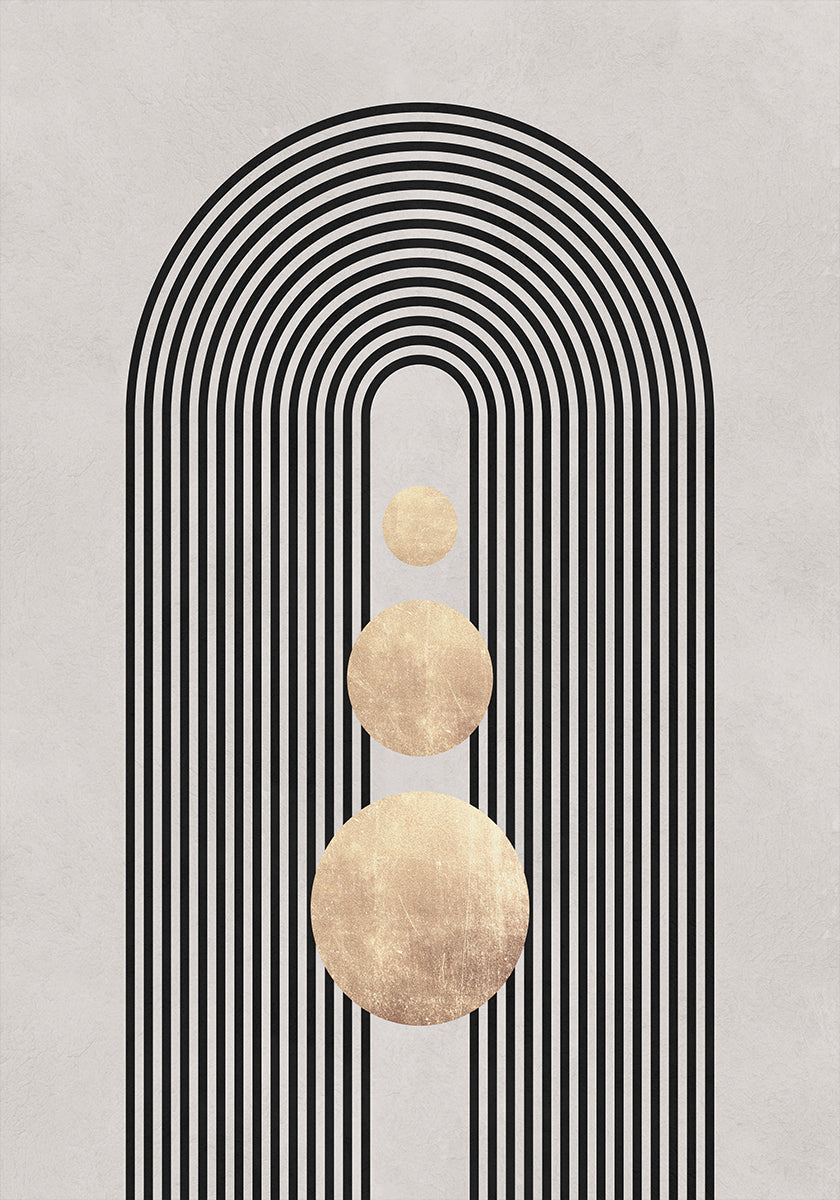 Linie i okręgi 19 Plakat