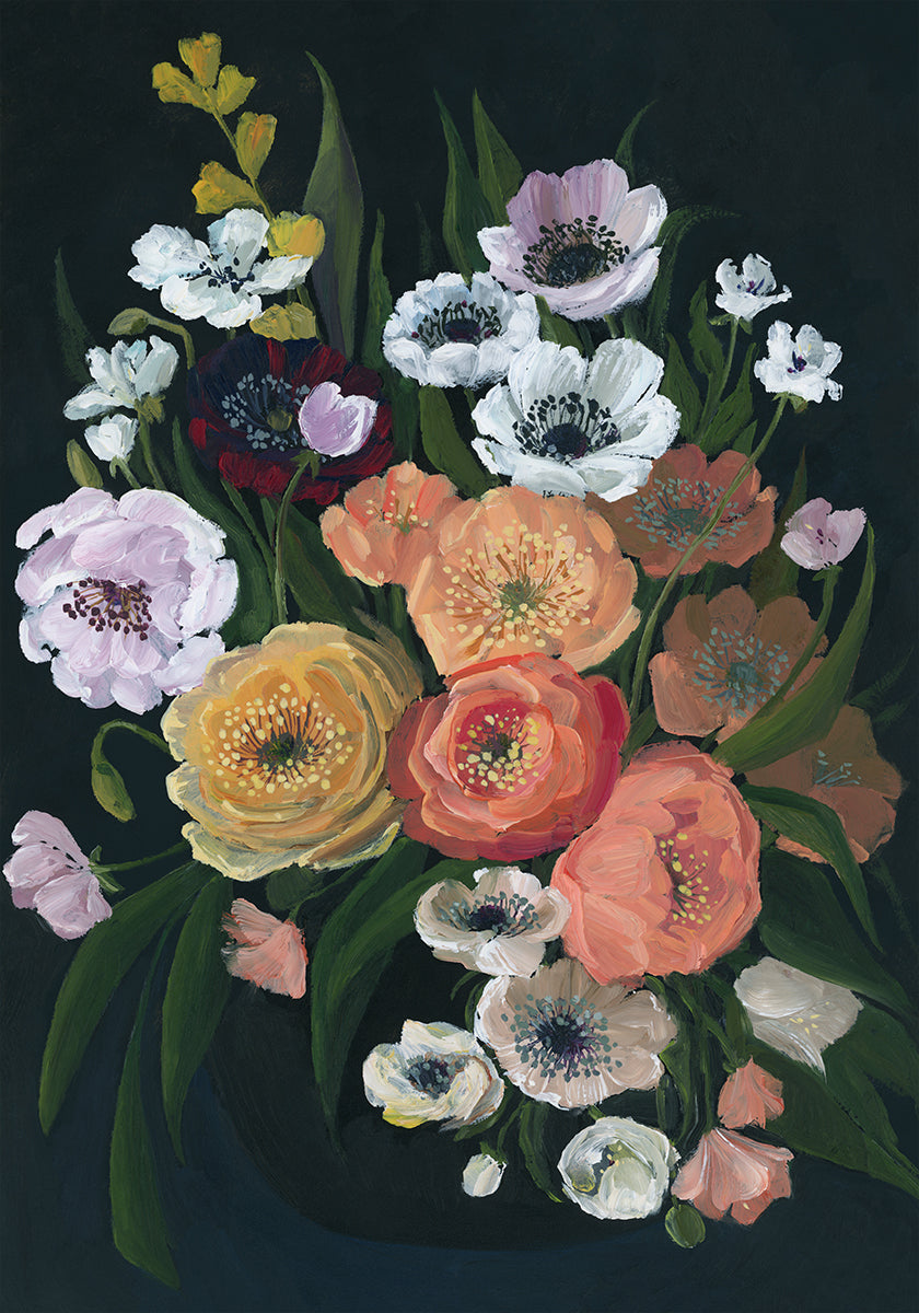 Plakat Leocadia nastrojowy bukiet