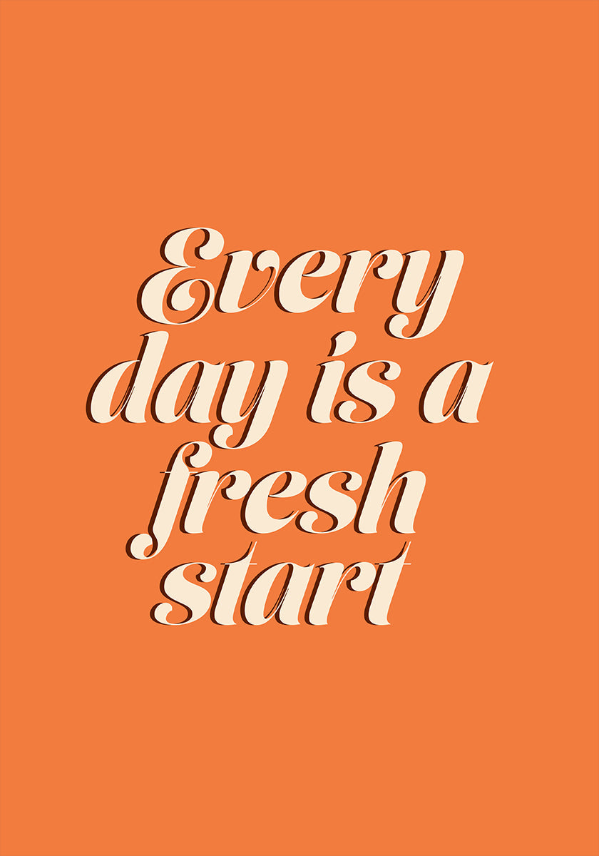 Plakat świeżego startu