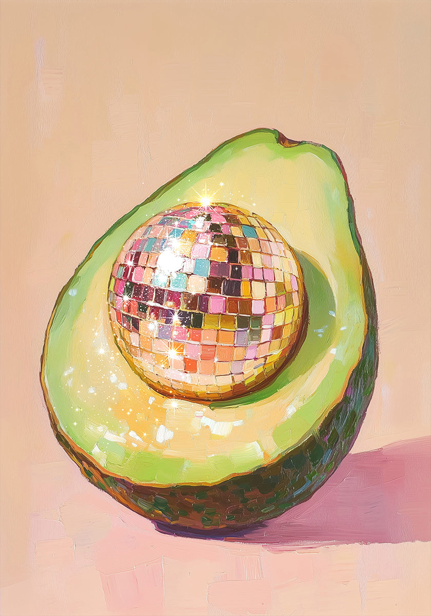 Plakat Disco Avocado Delight