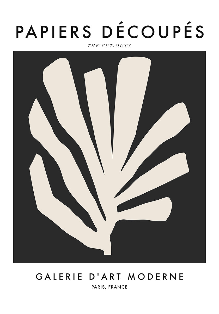 Sylwetka liści plakat