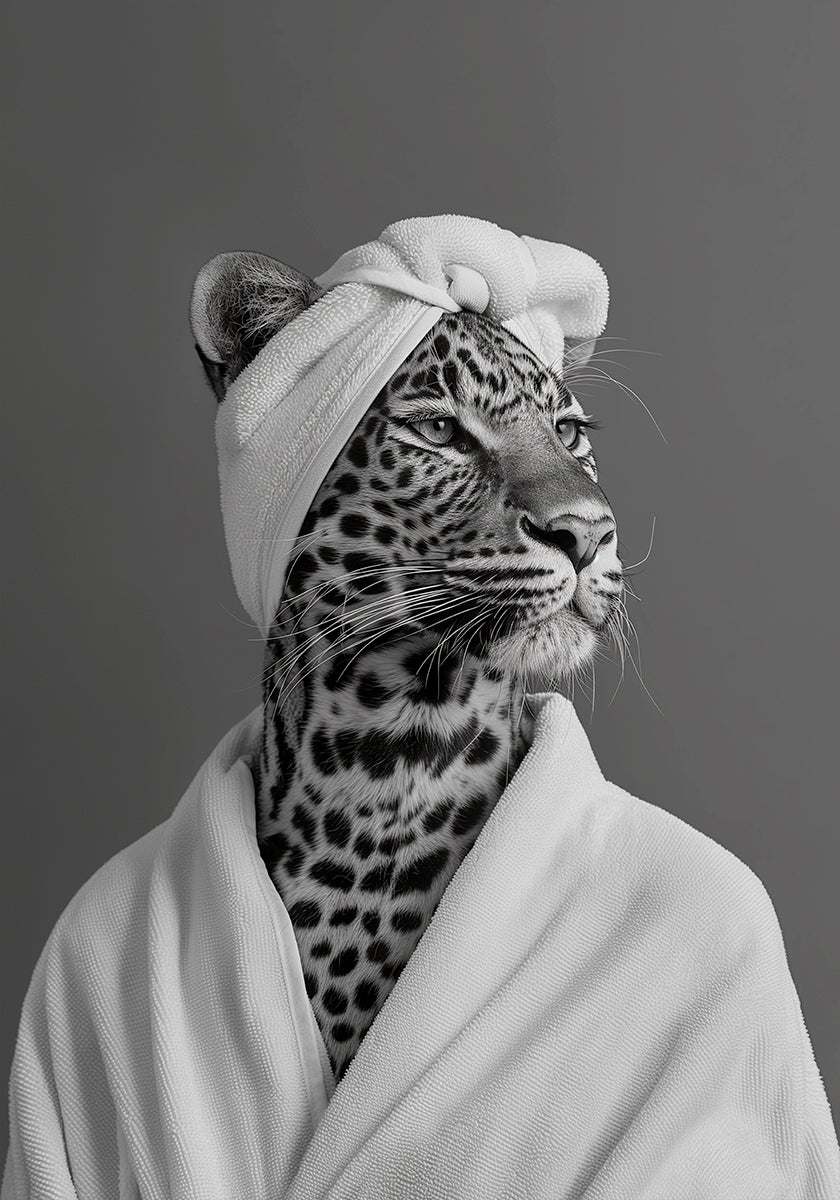 Plakat z okazji Dnia Spa Lady Leopard