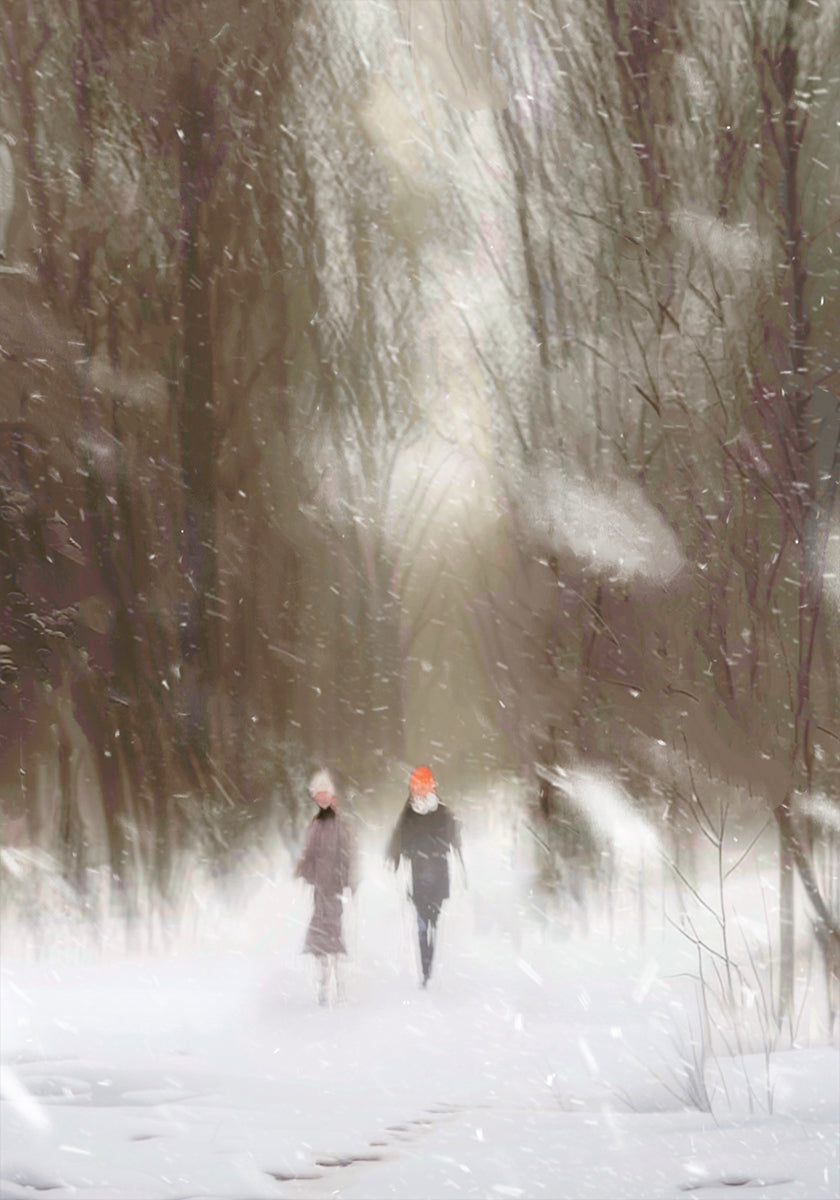 Ciesz się zimowym plakatem