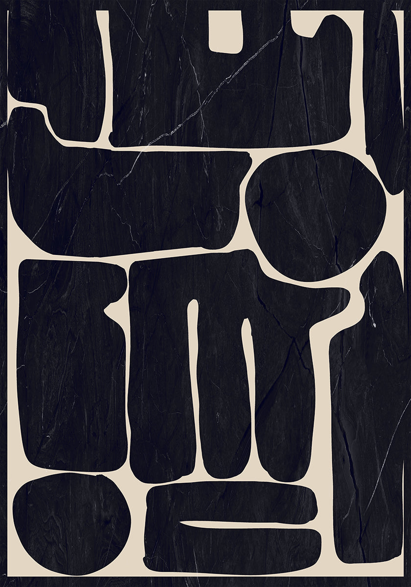 Nowoczesny abstrakcyjny plakat o minimalnych kształtach 162