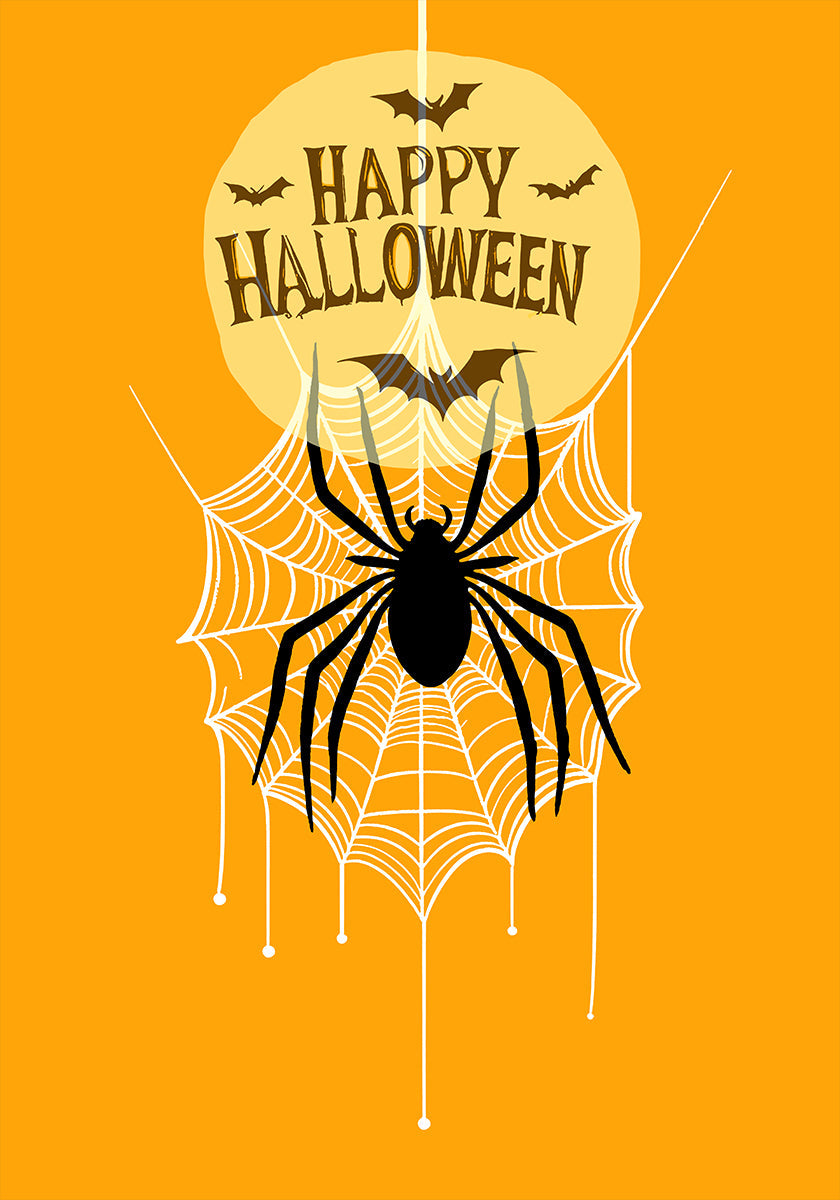 Retro upiorny: plakat w klimacie Halloween
