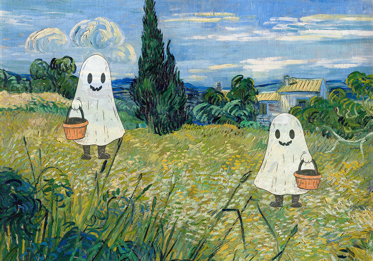 Plakat z krajobrazem Halloween