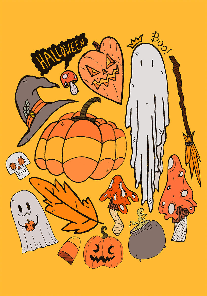 Plakat w klimacie Halloween 2