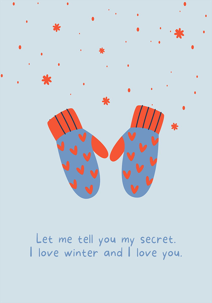 Kocham zimę i kocham Cię Plakat