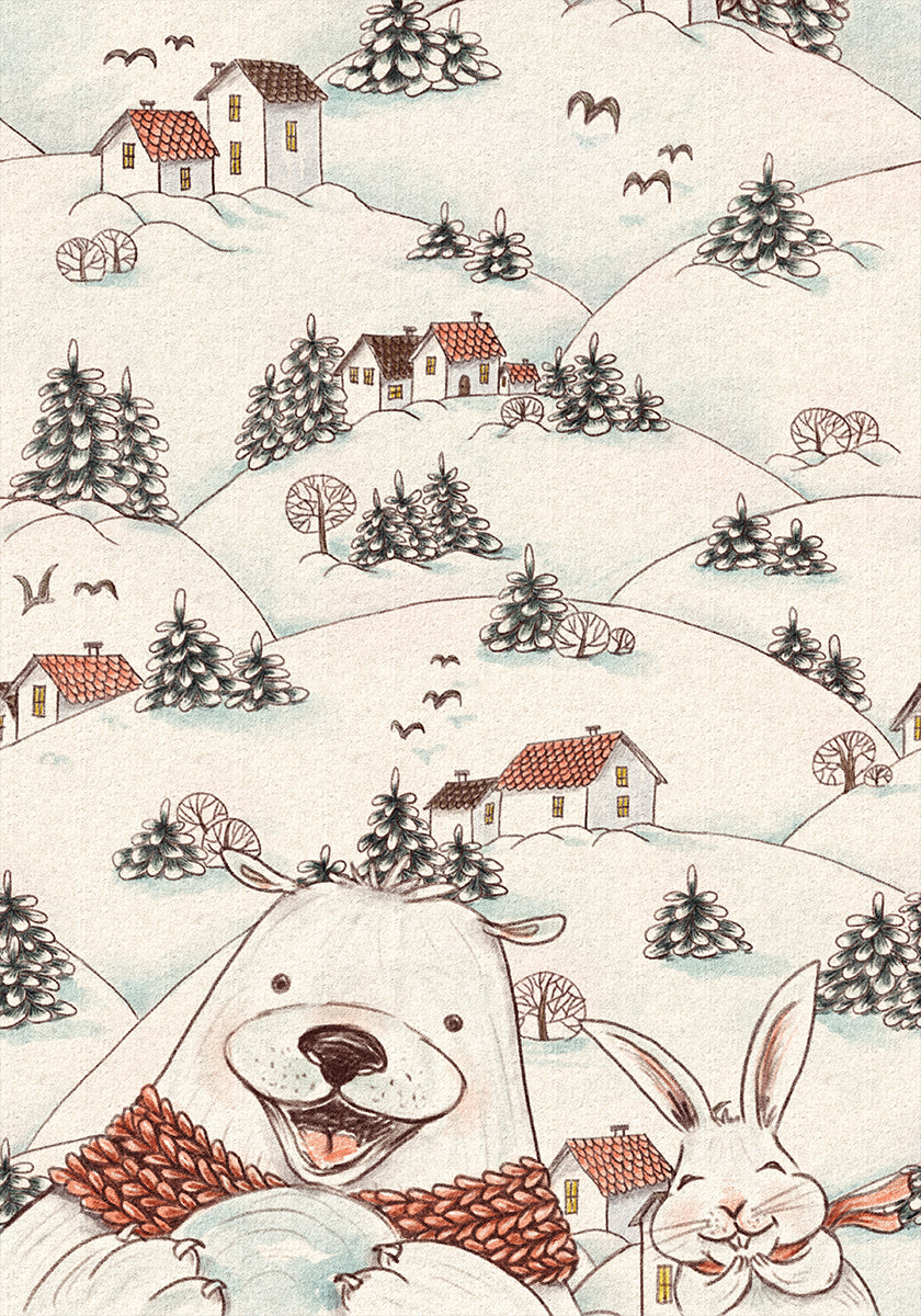 Plakat Nad śnieżnymi polami