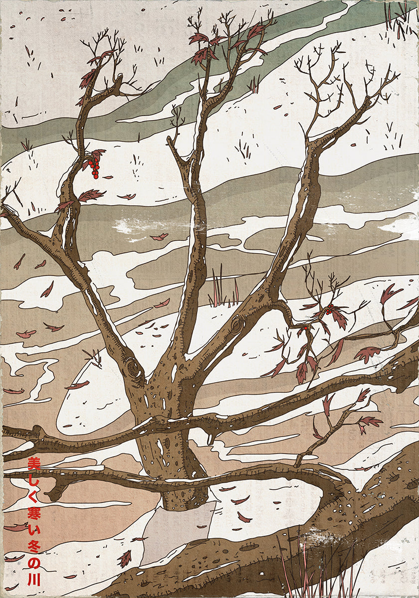 Piękny strumień mroźnej zimy (NOWOŚĆ)