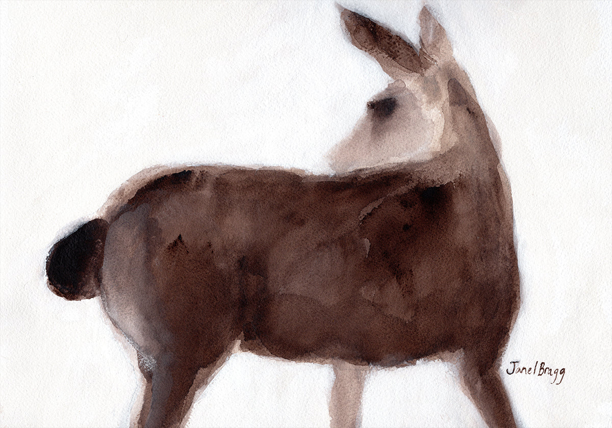 Plakat z jeleniem na Creekside Lane