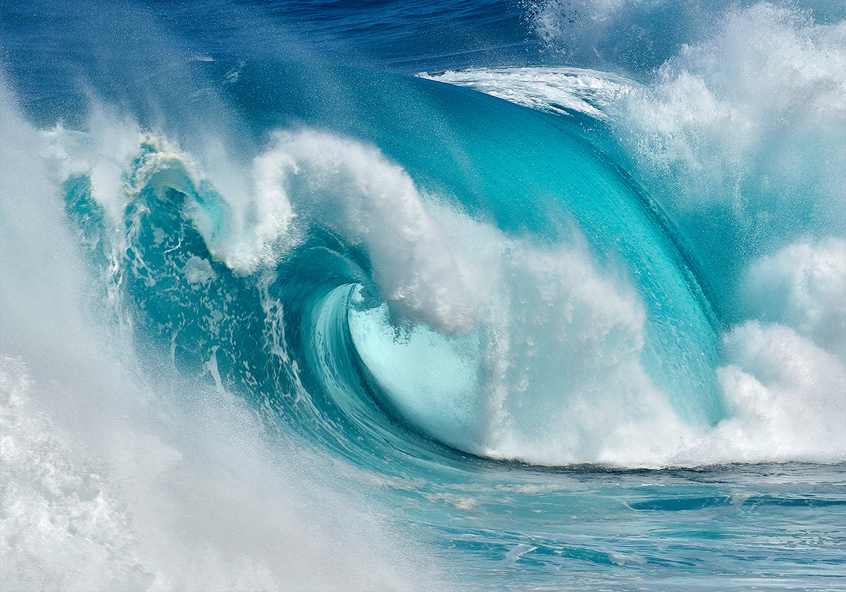 Plakat Kiedy ocean zamienia się w niebieski ogień