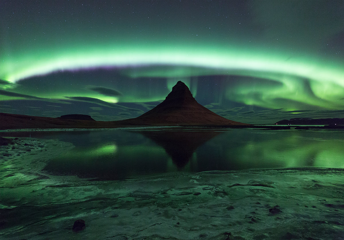 Zorza Kirkjufell
