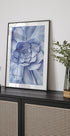 Blue Flower Cactus Plakat - Posterbox.no