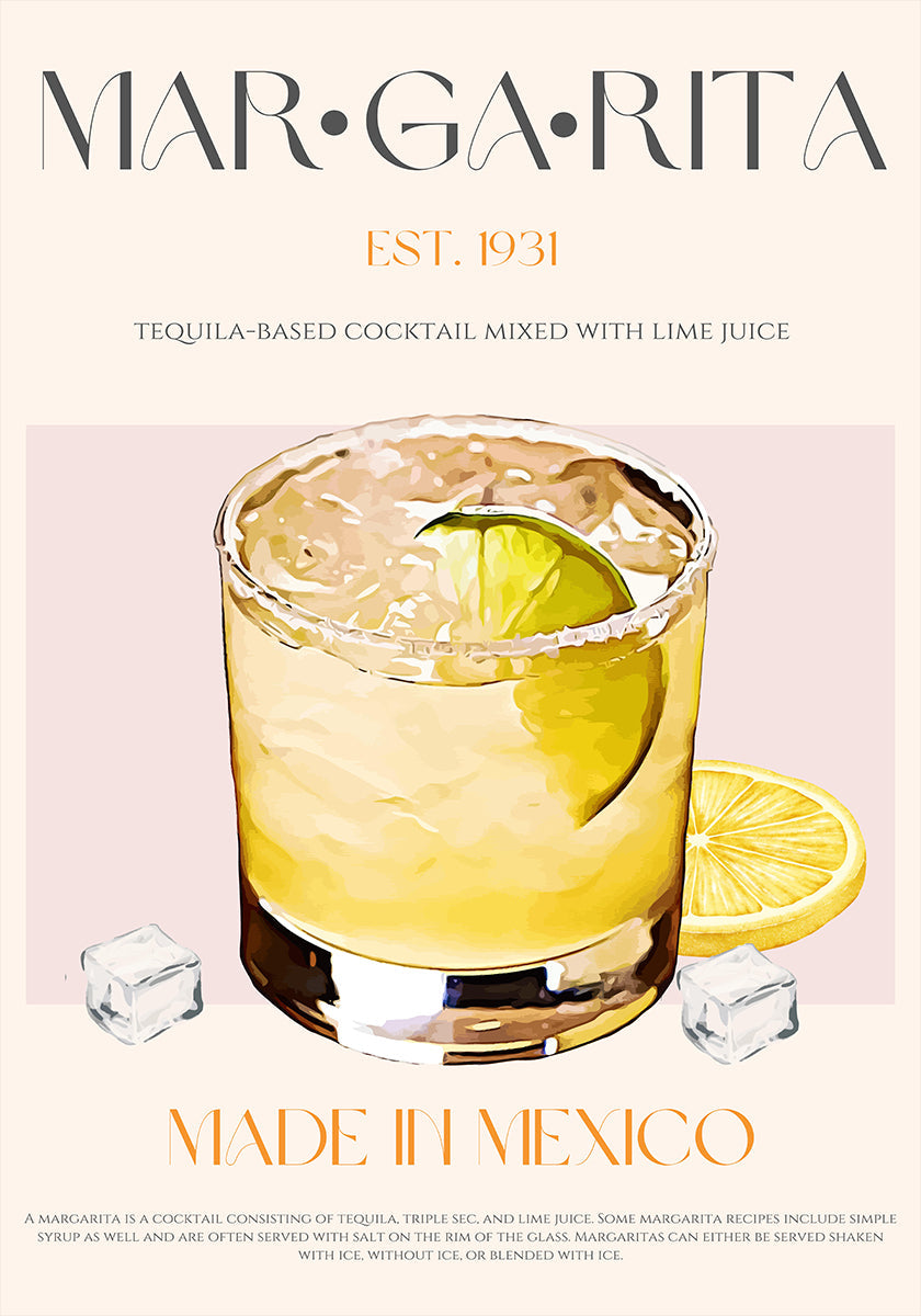 Margarita Print Cocktail (NEW) - Posterbox