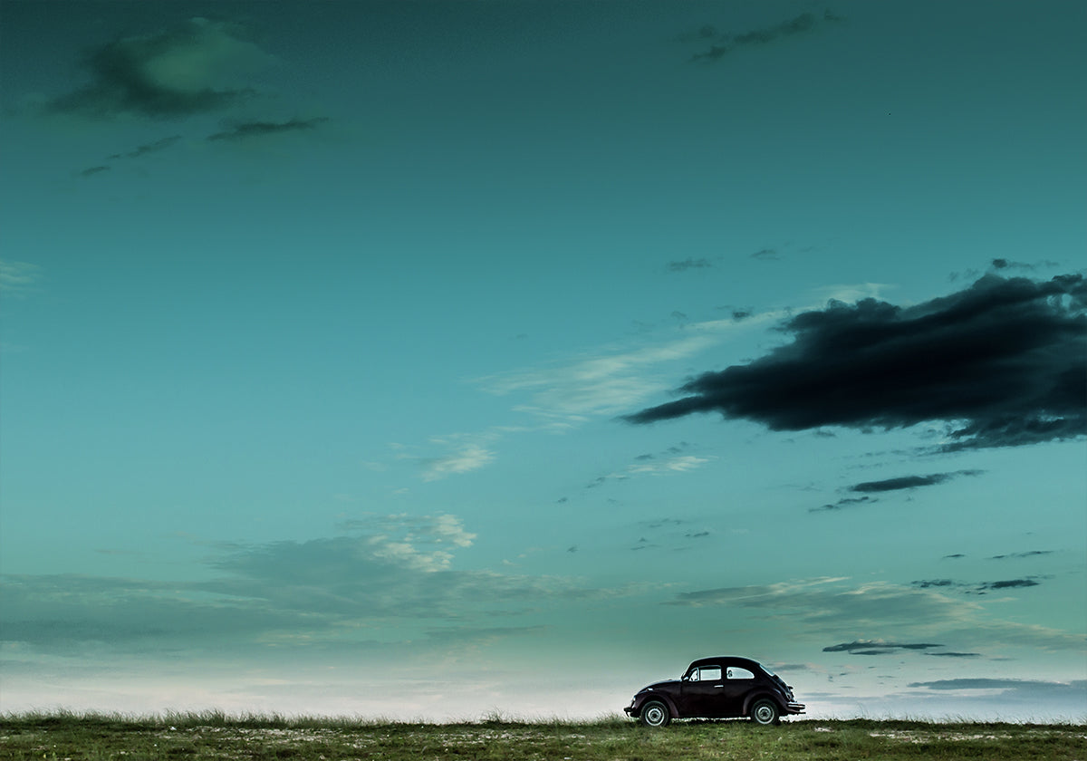 Czerwony VW Beetle