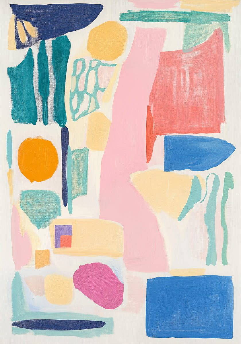 Abstract Colorful Geometry Plakat - Posterbox