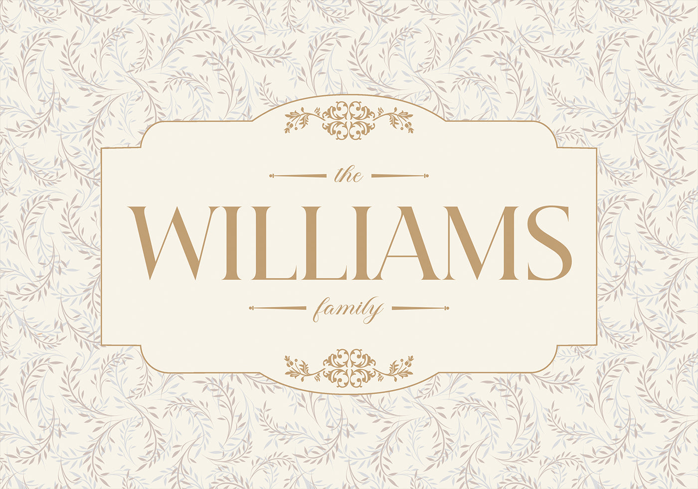 Last Name Family sign Personal Poster - Posterbox