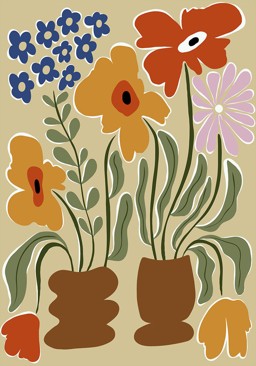 Classic Color Bloom Plakat - Posterbox