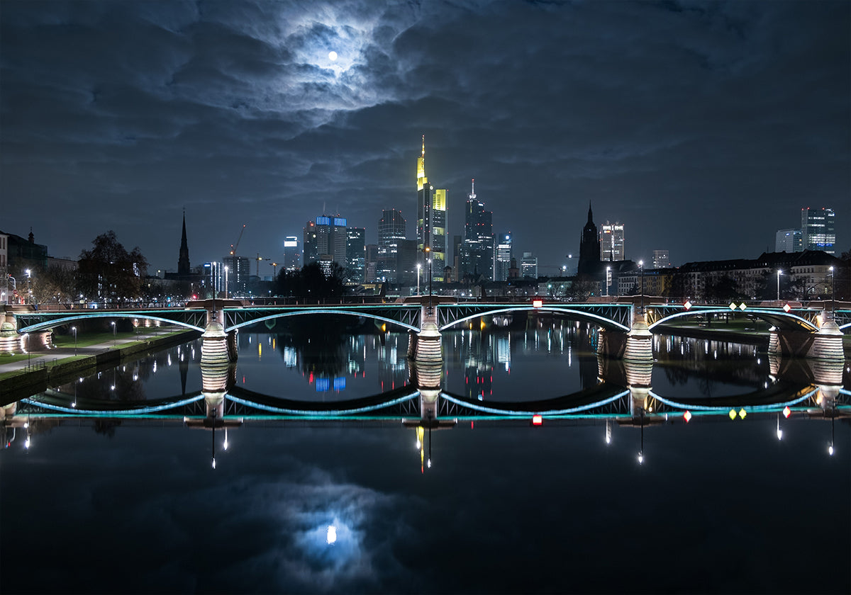 Frankfurt w pełni księżyca