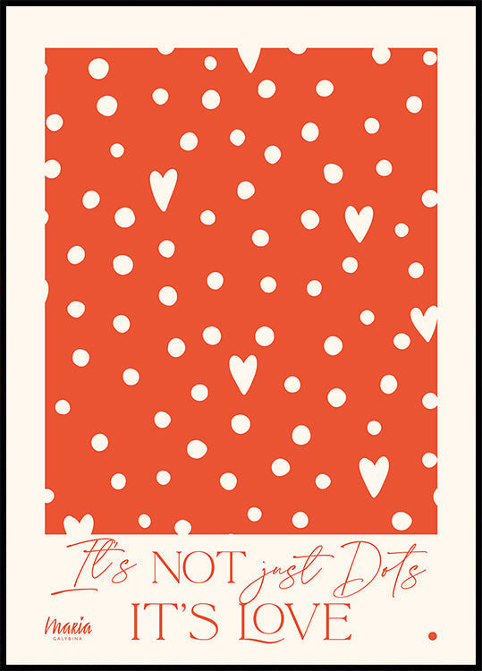 About Love. Dots Plakat - Posterbox