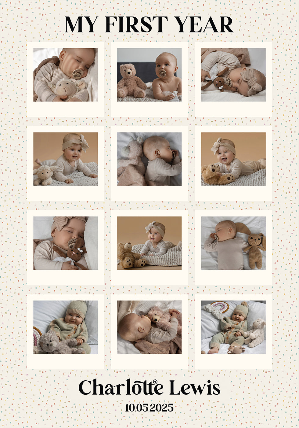 Baby's First Year Personal - Posterbox