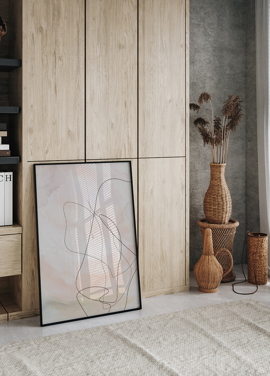 Abstract Line Art Design Plakat - Posterbox.dk