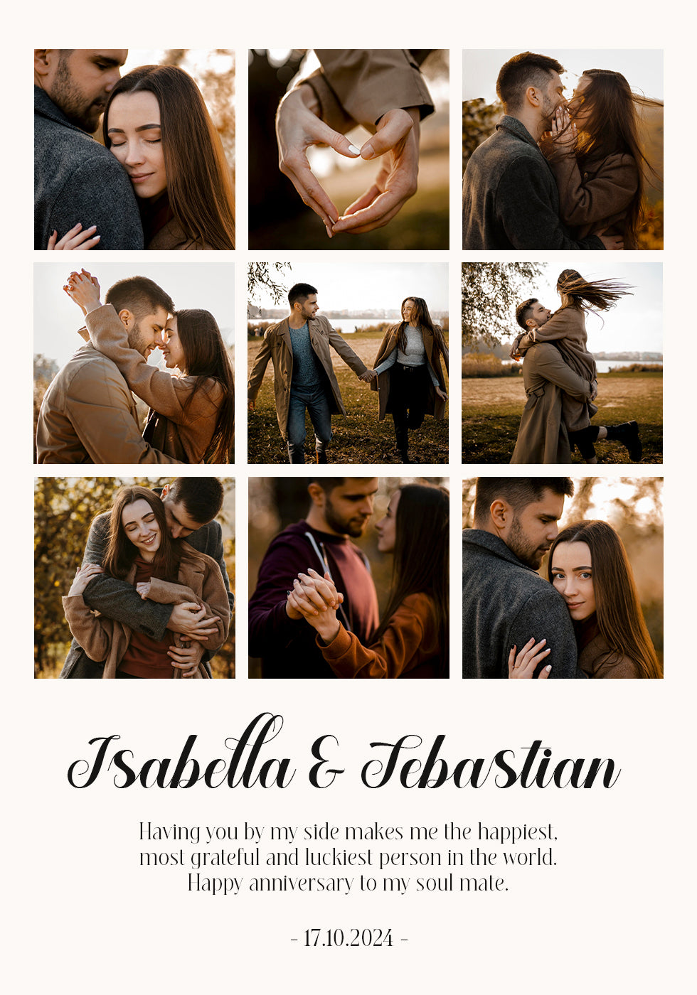 Plakat z kolażem zdjęć z mojego pierwszego roku