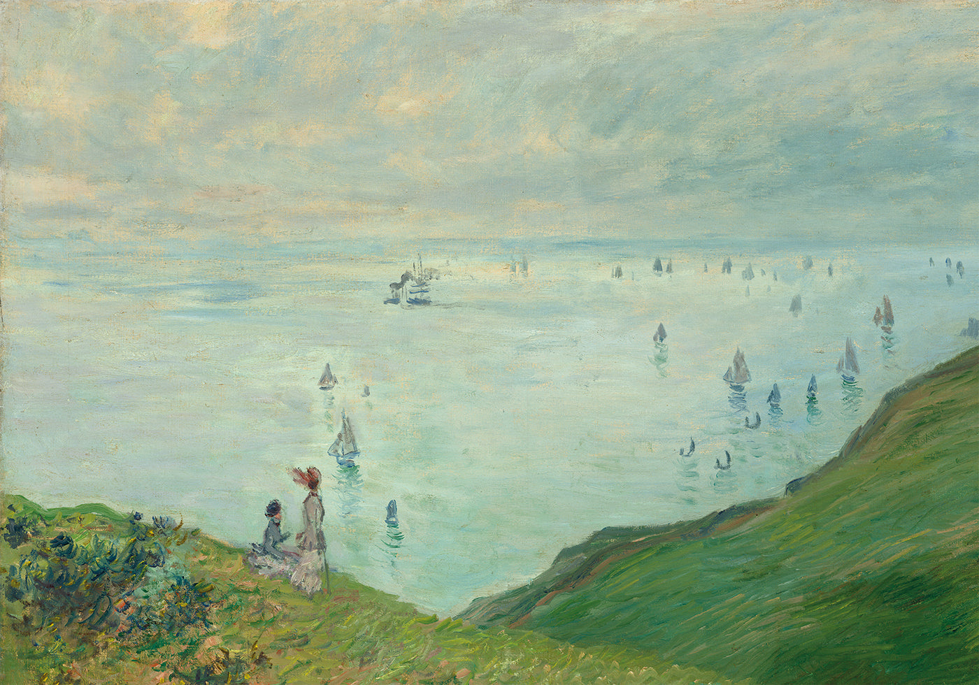 Cliffs at Pourville By Claude Monet Plakat - Posterbox.dk