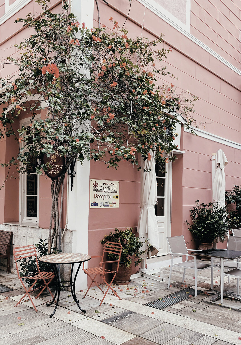 Cozy Streetview On Nafplio Plakat - Posterbox.dk