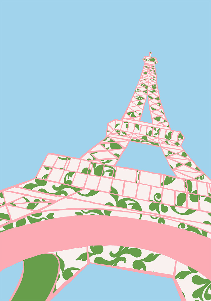 Plakat Wieża Eiffla (popołudnie).