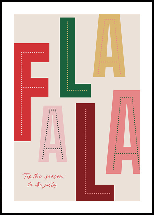 Plakat świąteczny FaLaLa