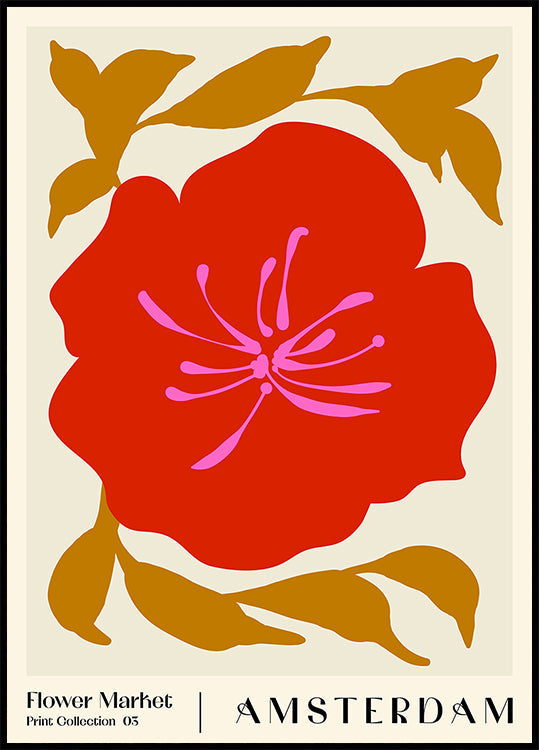 Targ Kwiatowy. Plakat Amsterdamski