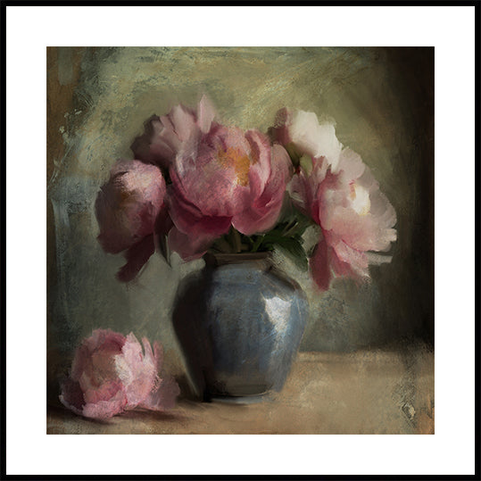 Plakat Pivoines A Rose