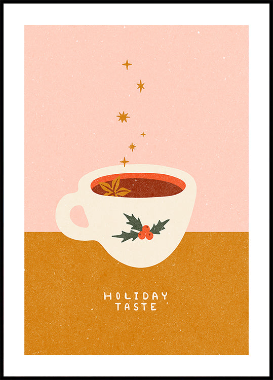 Mulled wine mug. Holiday Taste Plakat