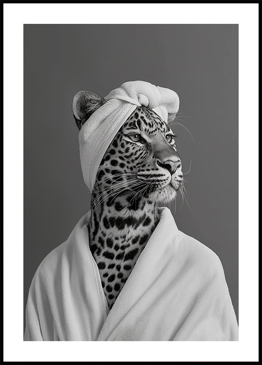 Plakat z okazji Dnia Spa Lady Leopard