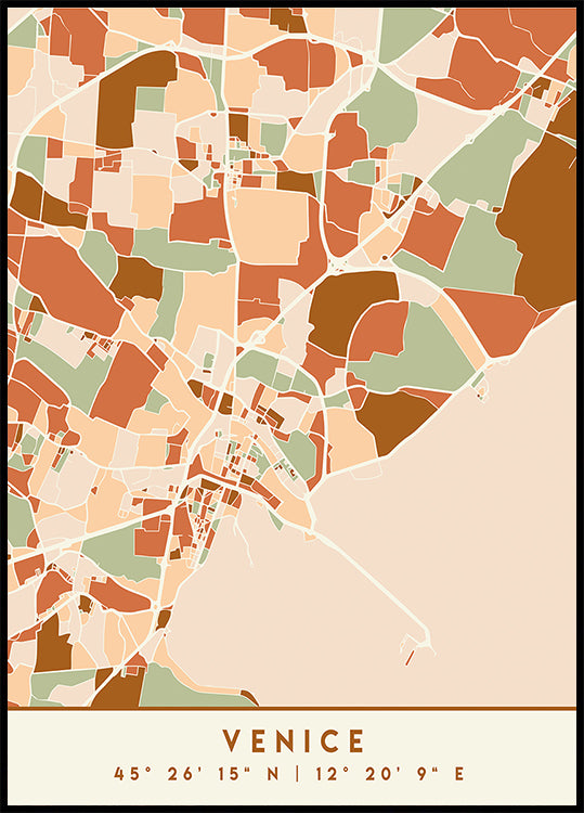 Czarny plakat z mapami odcieni ziemi 91