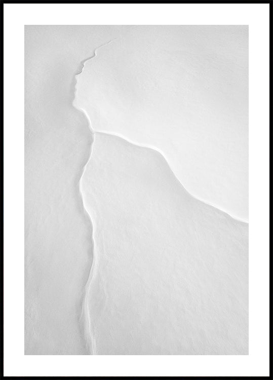 Plakat z zimowym krajobrazem