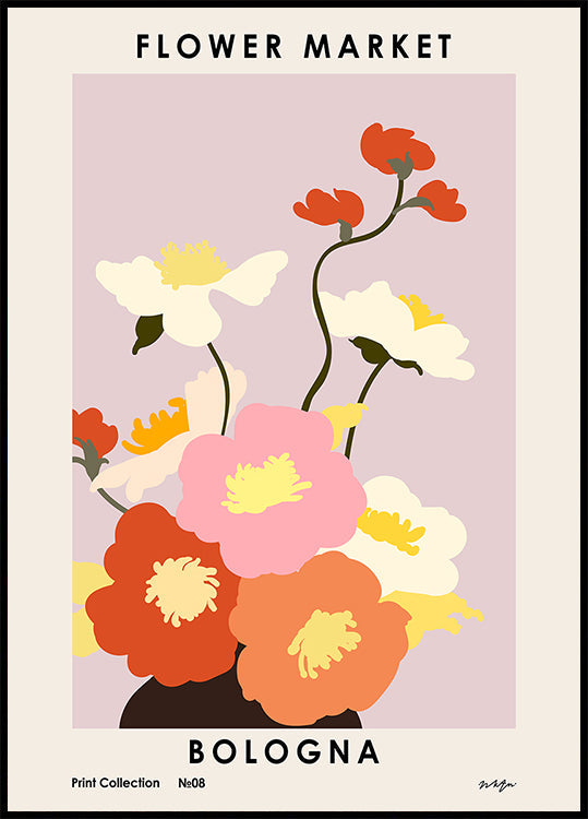 Targ Kwiatowy. Plakat Boloński