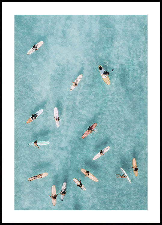 Plakat Surferzy na morzu nr 2