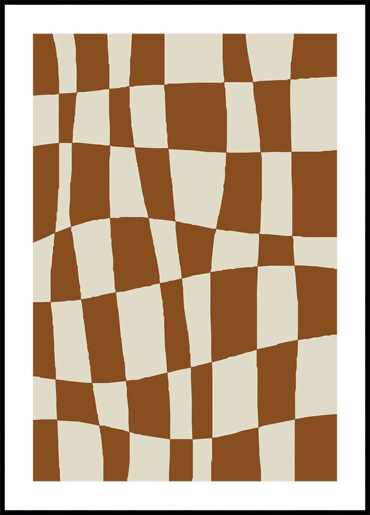 Minimalny plakat w szachownicę