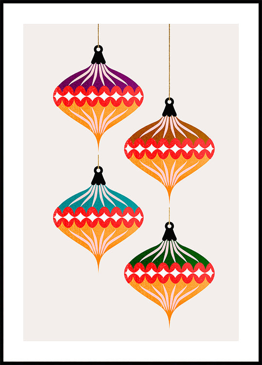 Plakat Bombki Bożonarodzeniowe (wers. 3).