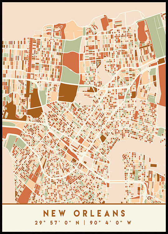 Czarny plakat z mapami odcieni ziemi 60