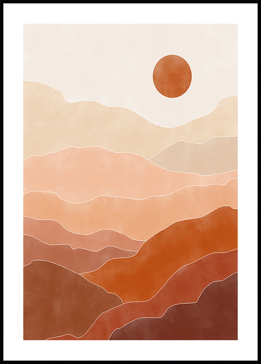 Wschód słońca na pustyni