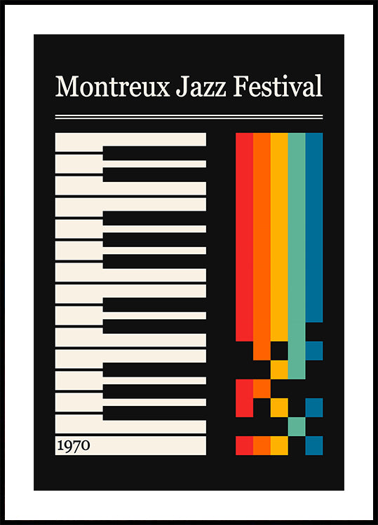 Plakat festiwalu jazzowego w Montreux