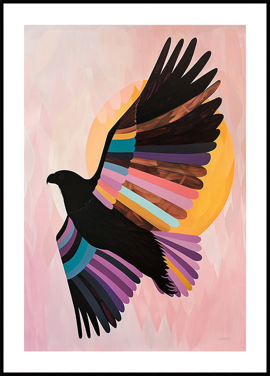 Plakat budzącego się ptaka