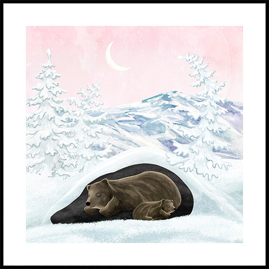 Plakat zimowego snu